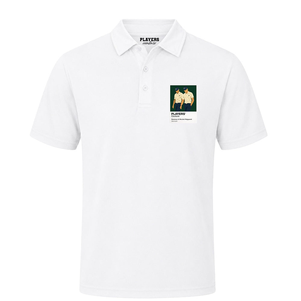 Hojgaard Brothers Golf Icon Frame Men's Polo Shirt - White