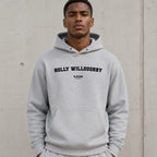 holly-willoughby name-print hoodie - grey