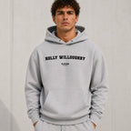 holly-willoughby name-print hoodie - grey
