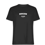 Horizon t-shirt – black men's t-shirt with white Horizon letters and Players Couture logo on the chest