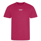 Essentials Collection t-shirt – pink men's t-shirt with black Essentials Collection letters and Players Couture logo on the