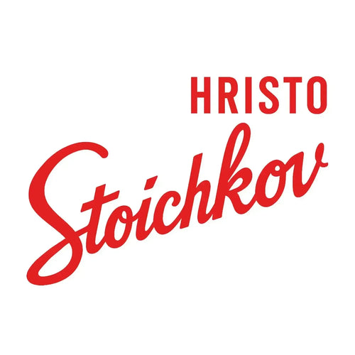 Hristo Stoichkov Logo Men's Hoodie – white close-up detail shot of the Hristo Stoichkov Players Couture logo design