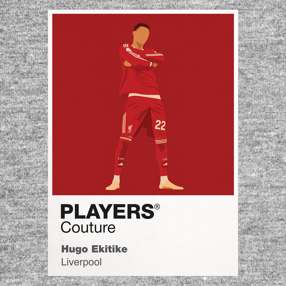 Hugo Ekitike Liverpool Icon Frame — Gray