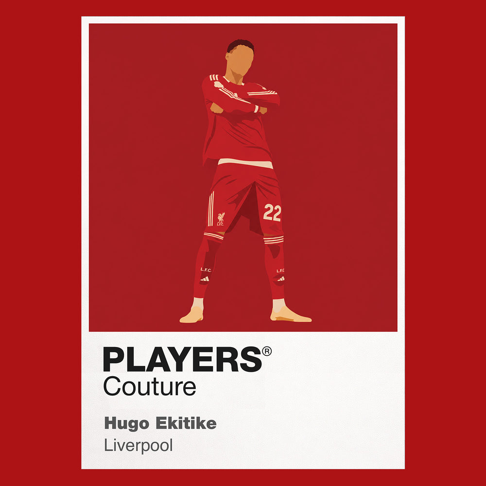 Hugo Ekitike Liverpool Icon Frame — Red