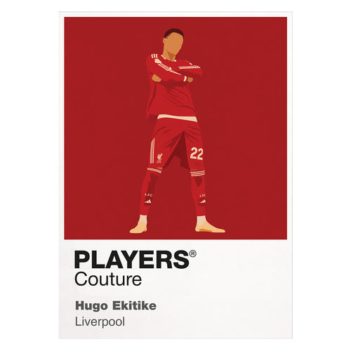 Hugo Ekitike Liverpool Icon Frame — White