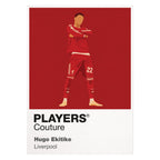 Hugo Ekitike Liverpool Icon Frame — White