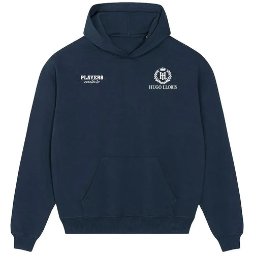 Hugo Lloris hoodie – navy men's hoodie featuring the Hugo Lloris Players Couture logo