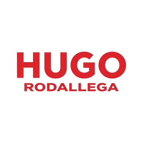 Hugo Rodallega Logo Men's Hoodie – white close-up detail shot of the Hugo Rodallega Players Couture logo design