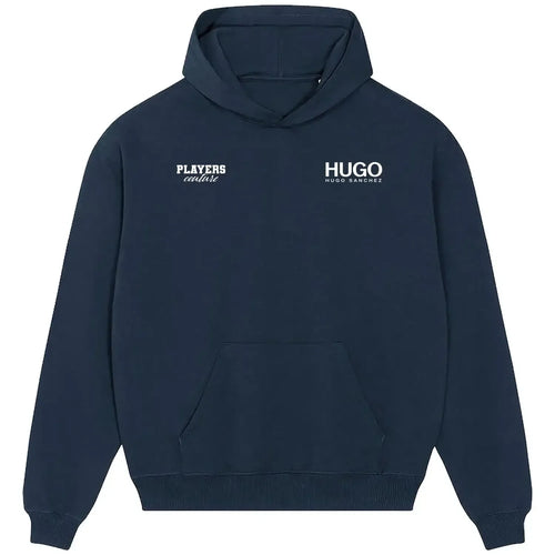 Hugo Sanchez hoodie – navy men's hoodie featuring the Hugo Sanchez Players Couture logo