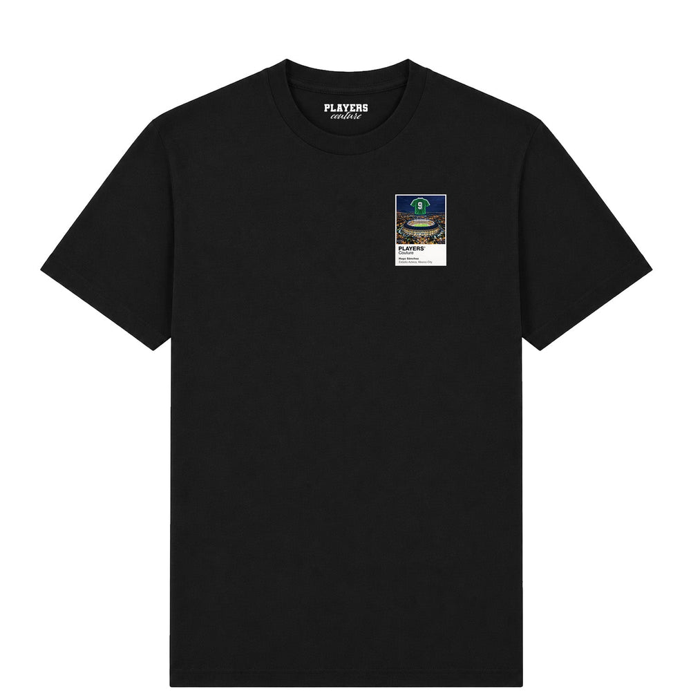 Hugo Sánchez Mexico Icons in Lights Frame Men's T-Shirt in Black