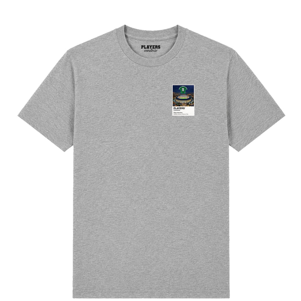 Hugo Sánchez Mexico Icons in Lights Frame Men's T-Shirt in Gray