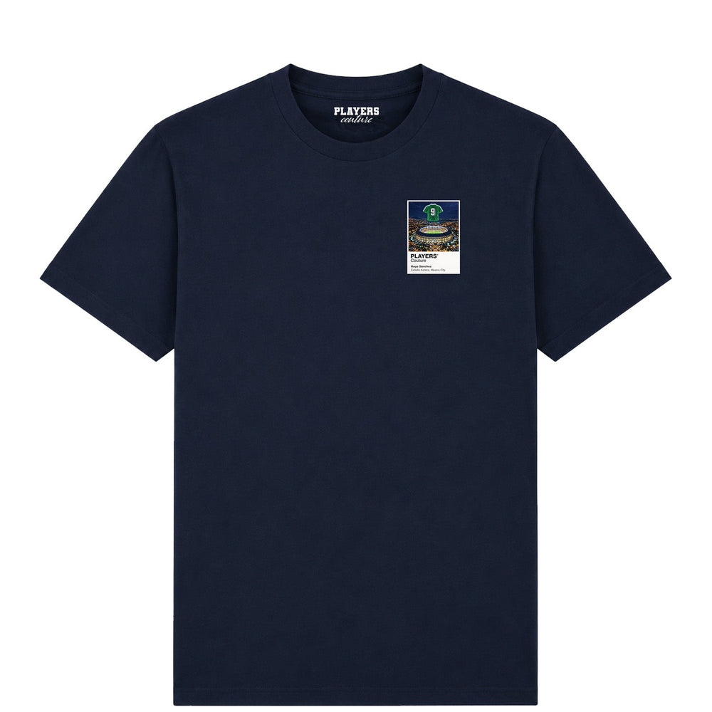 Hugo Sánchez Mexico Icons in Lights Frame Men's T-Shirt in Navy