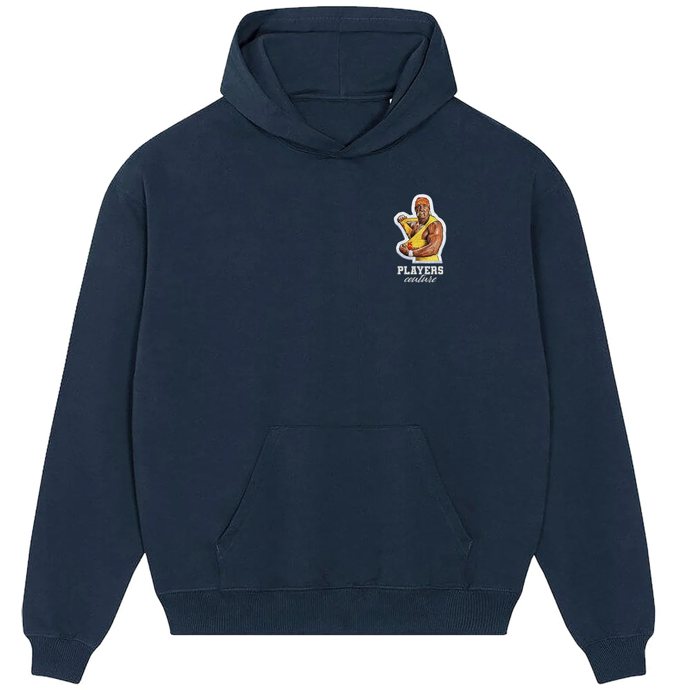 Hulk Hogan hoodie – white men's hoodie featuring the Hulk Hogan Players Couture logo