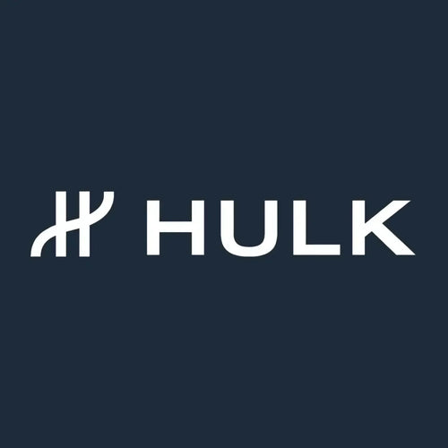 Hulk Logo Men's T-Shirt – navy close-up detail shot of the Hulk Players Couture logo design