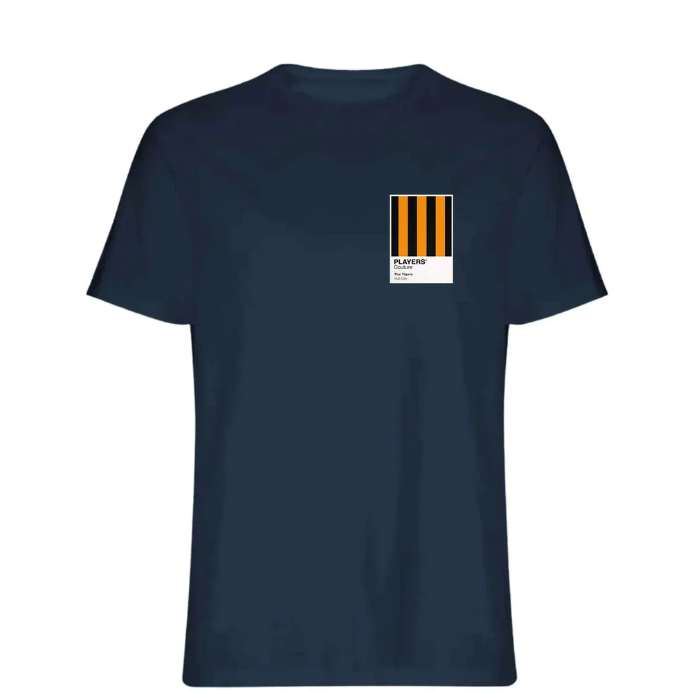 Hull City t-shirt – navy men's t-shirt featuring the Hull City Players Couture logo