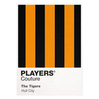 Hull City Classic Football Shirt Colours Frame Men's T-Shirt – white close-up detail shot of the Hull City Players Couture