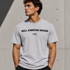 Hull Kingston Rovers Men's T-Shirt — lifestyle photo, Grey t-shirt