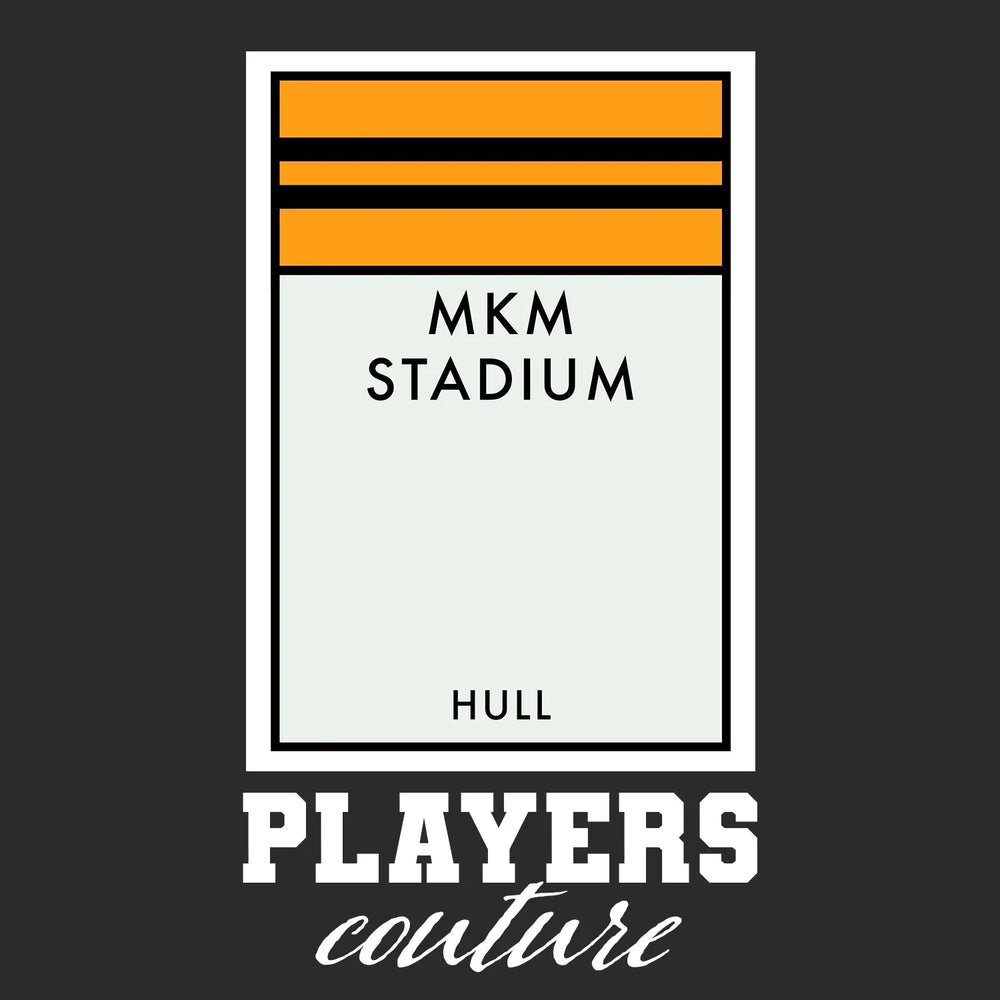 Hull City hoodie – black men's hoodie with white Hull City letters and Players Couture logo on the chest
