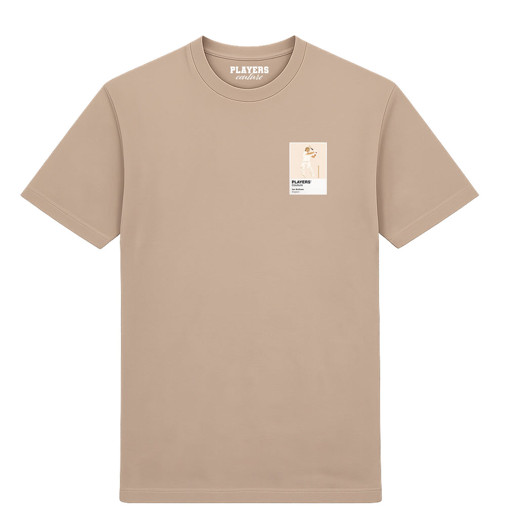 Ian Botham Cricket Icon Frame Men's T-Shirt - Desert Sand