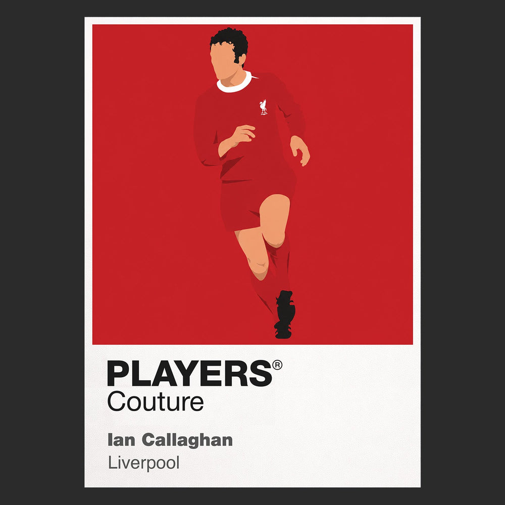 Ian Callaghan Liverpool black Icon Frame artwork detail