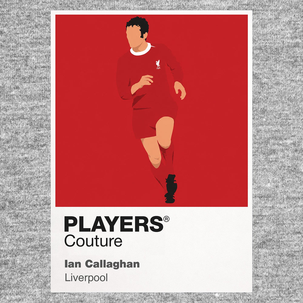 Ian Callaghan Liverpool grey Icon Frame artwork detail