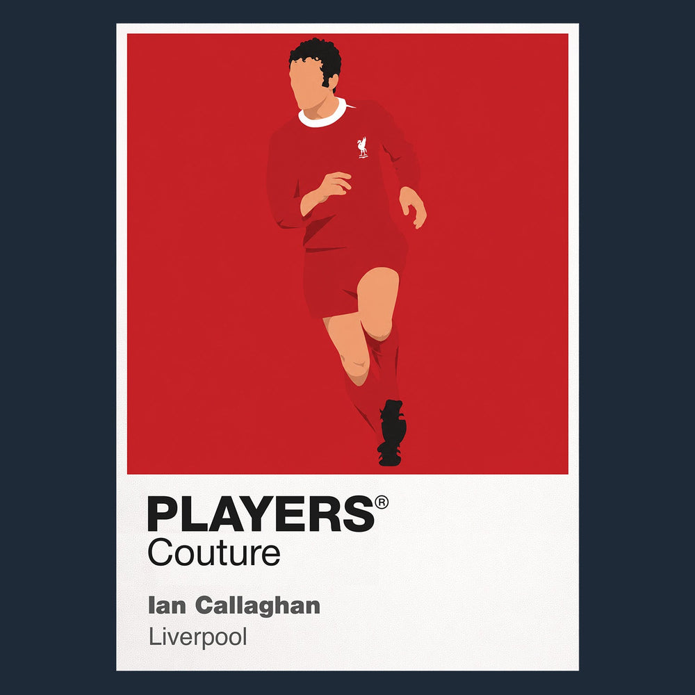 Ian Callaghan Liverpool navy Icon Frame artwork detail