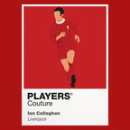 Ian Callaghan Liverpool red Icon Frame artwork detail