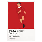 Ian Callaghan Liverpool white Icon Frame artwork detail