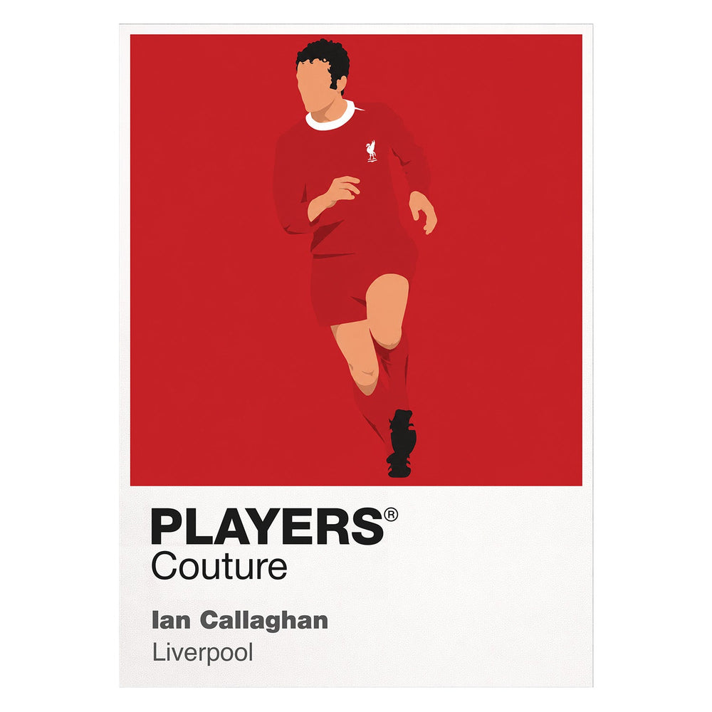 Ian Callaghan Liverpool white Icon Frame artwork detail