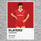 Ian Rush Liverpool Icon Frame Men's Hoodie — Gray Artwork