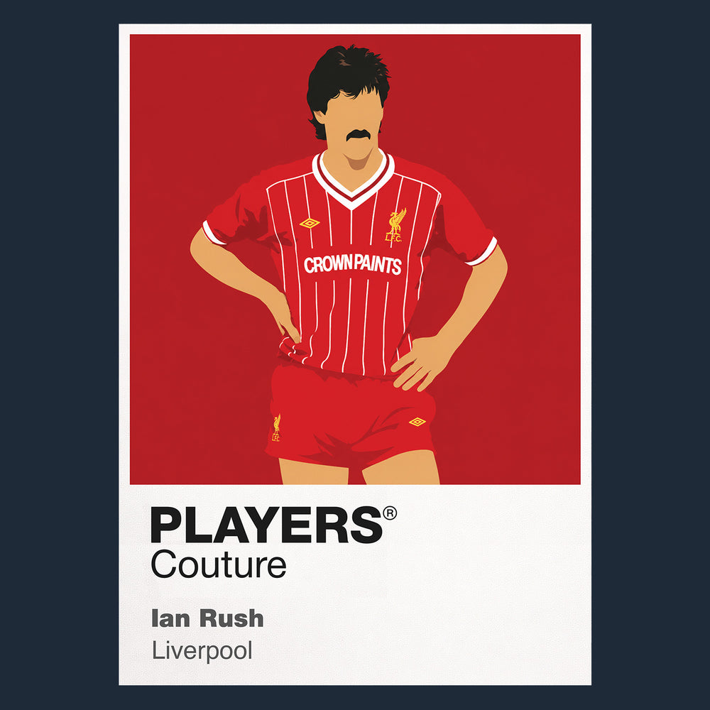 Ian Rush Liverpool Icon Frame — Navy