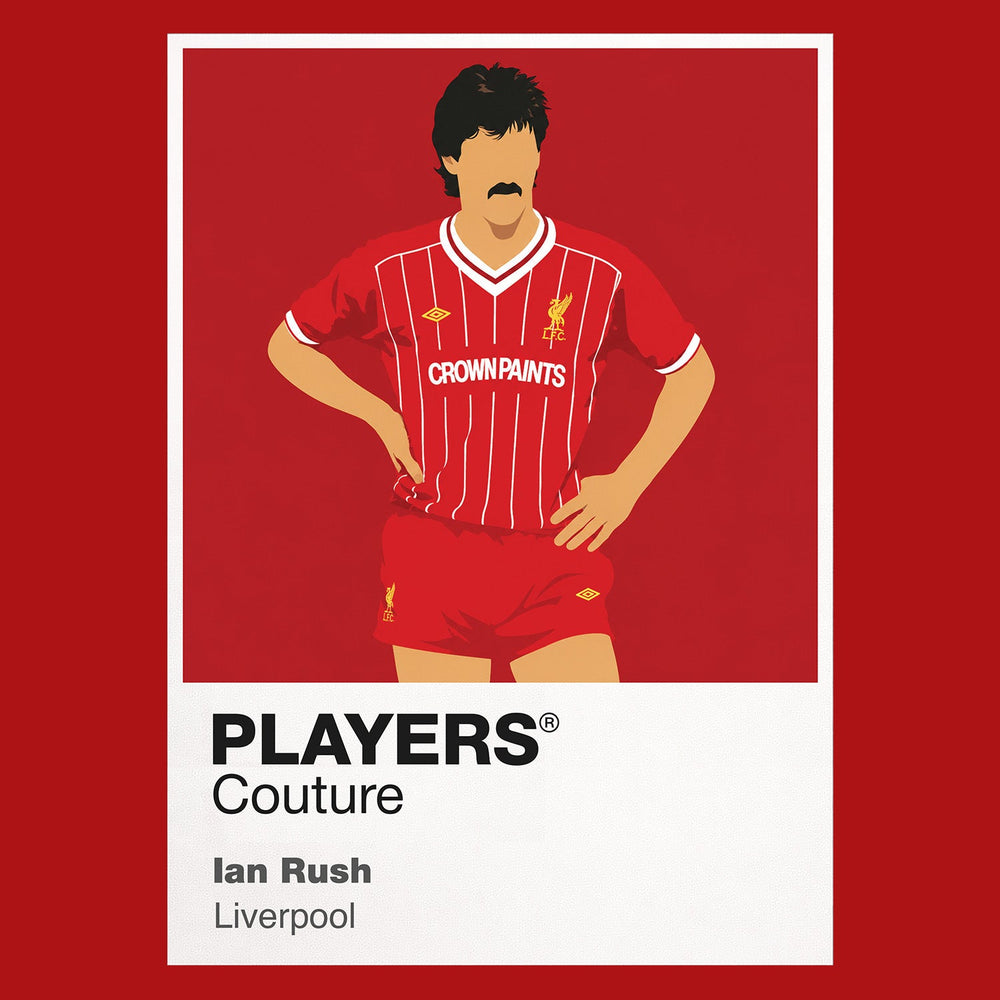Ian Rush Liverpool Icon Frame Men's Hoodie — Red Artwork