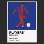 Ian Wright Crystal Palace Icon Frame — Black
