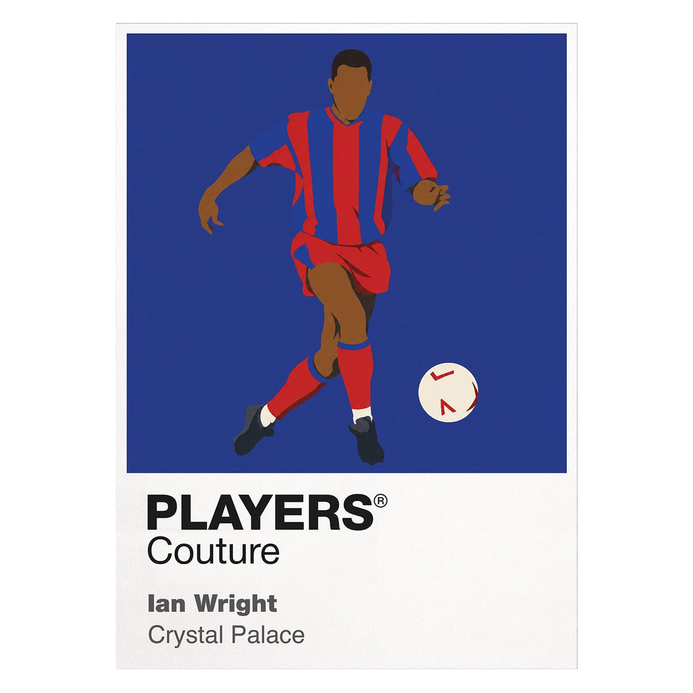 Ian Wright Crystal Palace Icon Frame — White