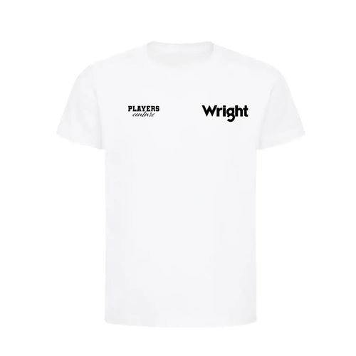 Ian Wright t-shirt – white kids' t-shirt featuring the Ian Wright Players Couture logo
