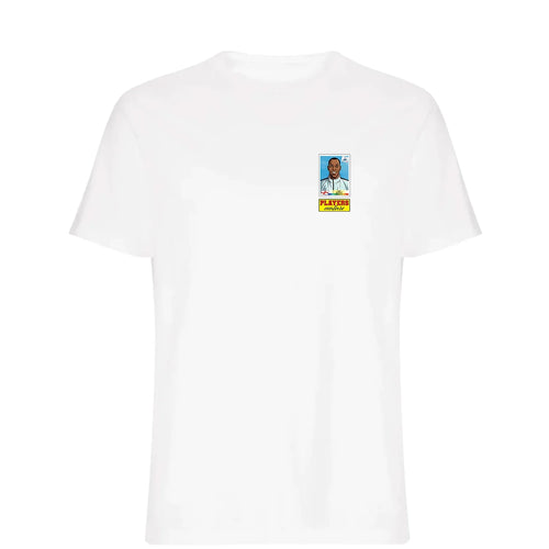 Ian Wright World Cup t-shirt – white men's t-shirt featuring the Ian Wright World Cup Players Couture logo