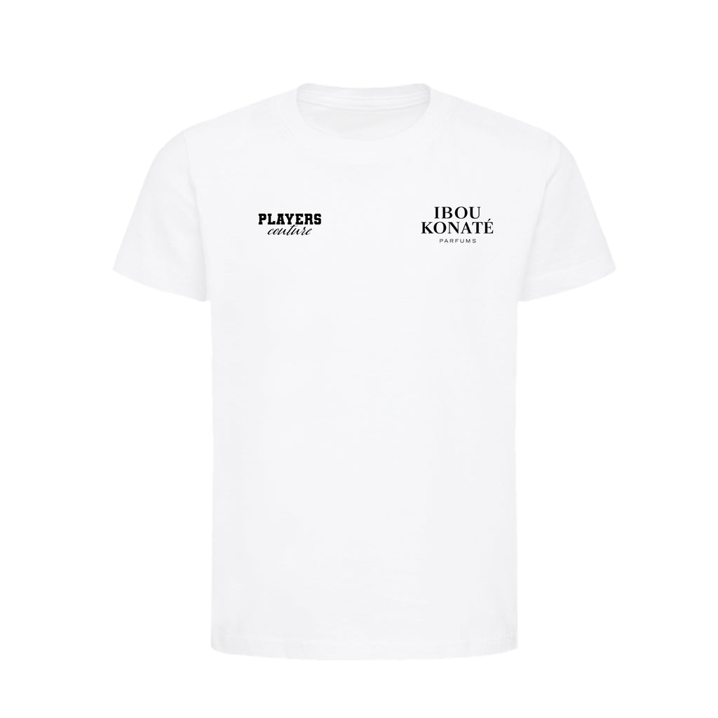 Ibou Konate Logo Players Couture Kids T-Shirt White