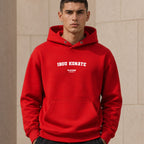 ibou-konate name-print hoodie - red