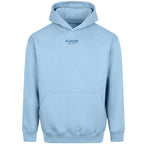 Essentials Collection hoodie – blue men's hoodie with white Essentials Collection letters and Players Couture logo on the