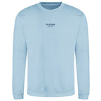 Essentials Collection hoodie – blue men's hoodie with white Essentials Collection letters and Players Couture logo on the