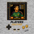 Iker Casillas 1P 8-Bit t-shirt retro gaming design by Players Couture