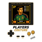 Iker Casillas 1P 8-Bit t-shirt retro gaming design by Players Couture