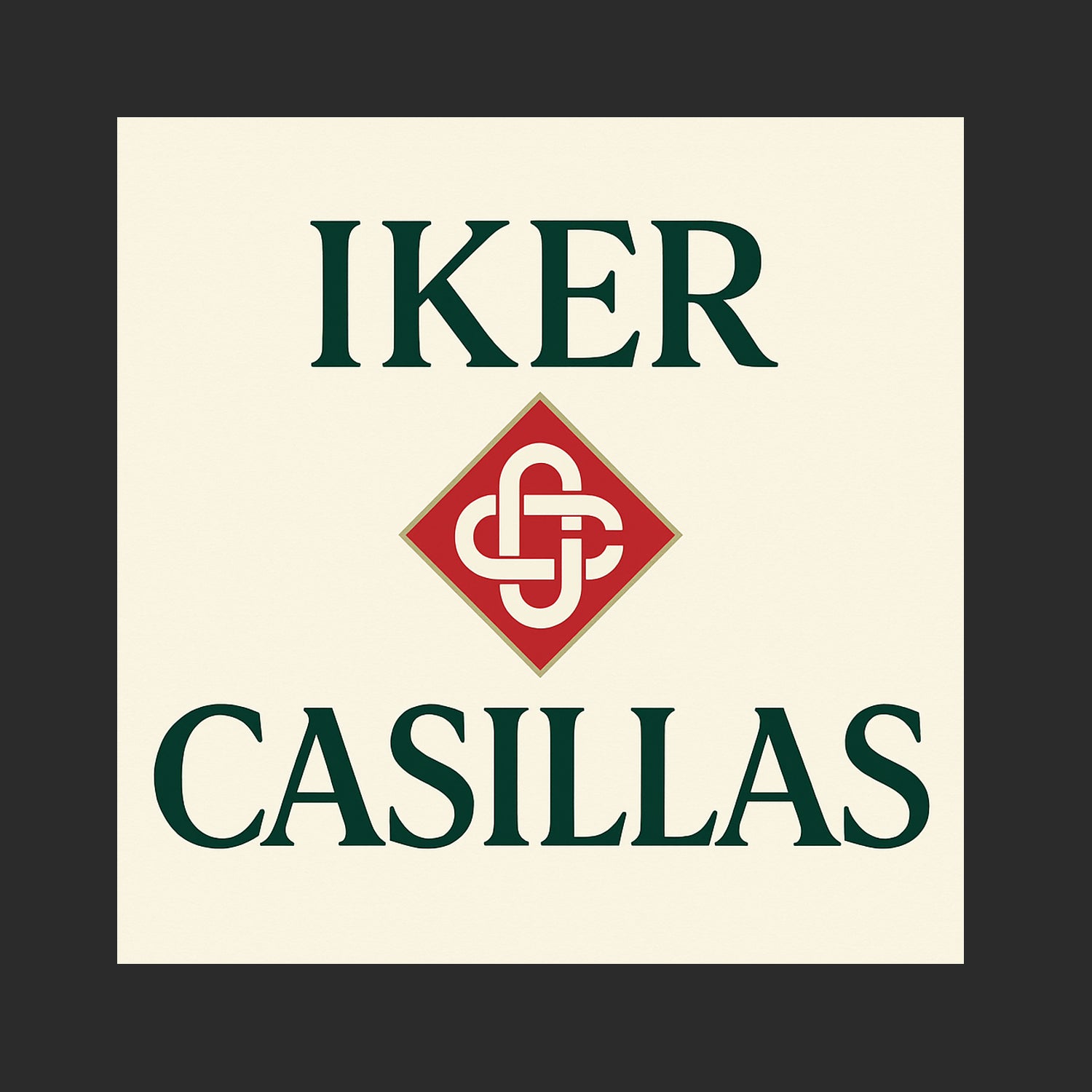 Iker Casillas Logo Players Couture Mens T-Shirt