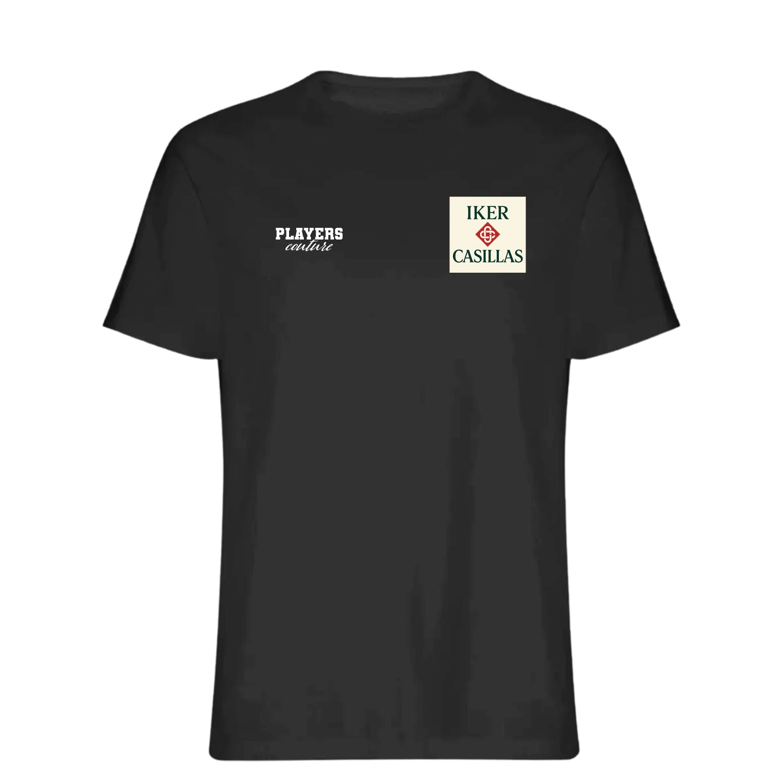 Iker Casillas Logo Players Couture Mens T-Shirt Black