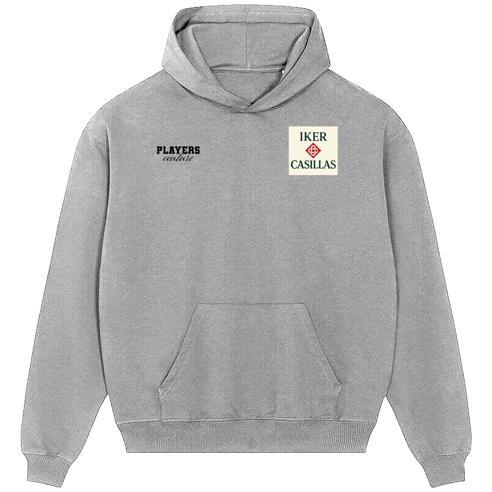 Iker Casillas Logo Players Couture Men's Casual Hoodie Gray