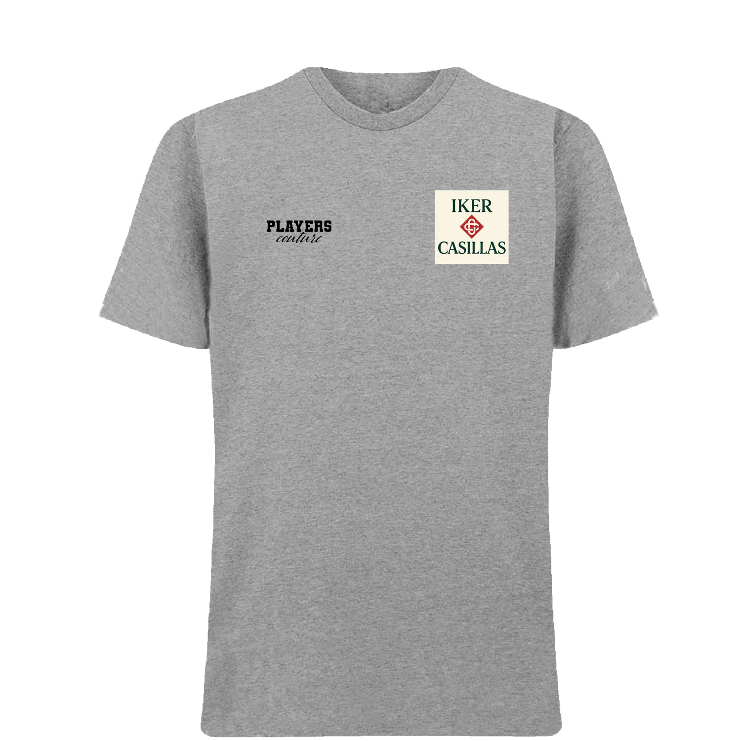 Iker Casillas Logo Players Couture Mens T-Shirt Gray