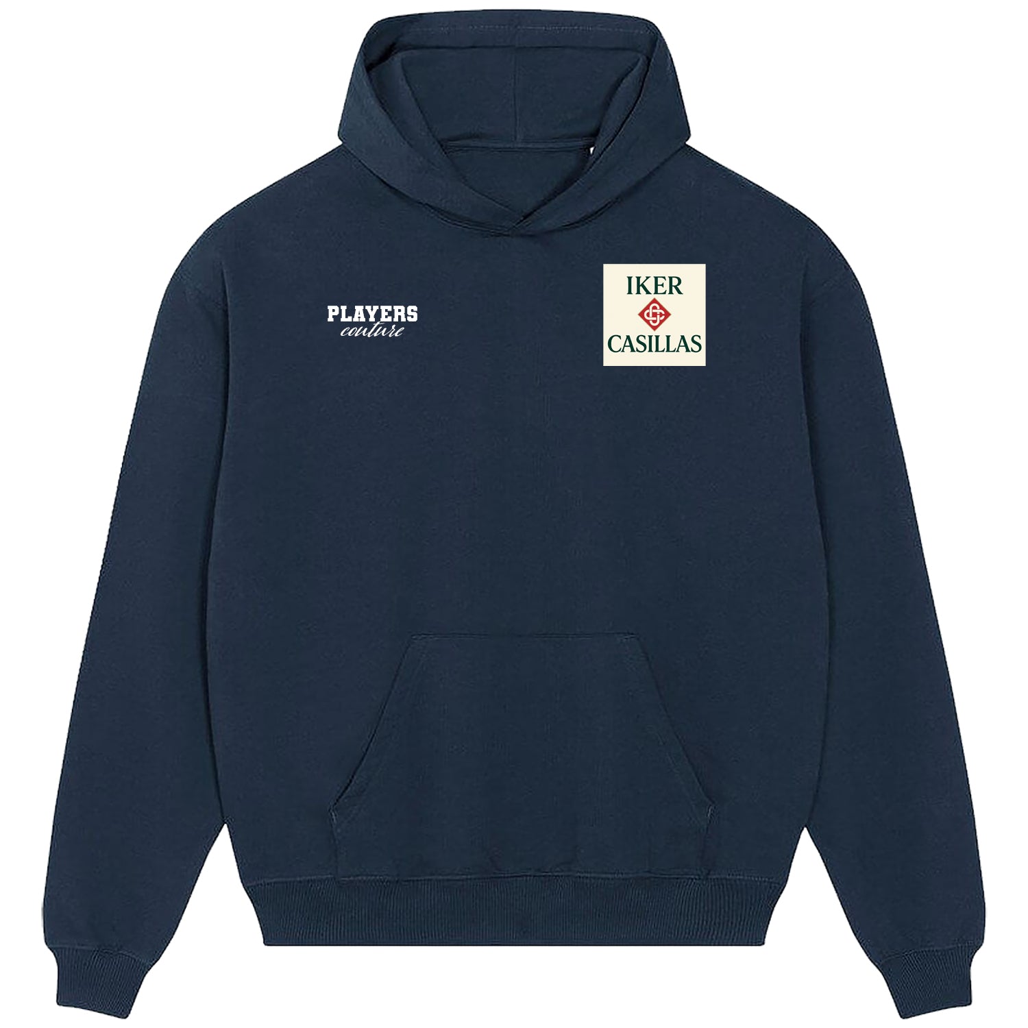 Iker Casillas Logo Players Couture Men's Casual Hoodie Navy