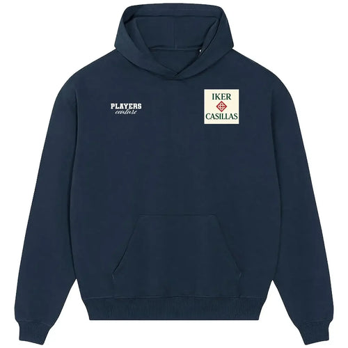Iker Casillas hoodie – navy men's hoodie featuring the Iker Casillas Players Couture logo