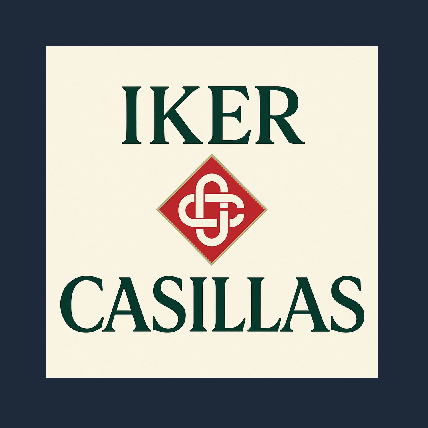 Iker Casillas Logo Players Couture Mens T-Shirt