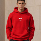 iman name-print hoodie - red